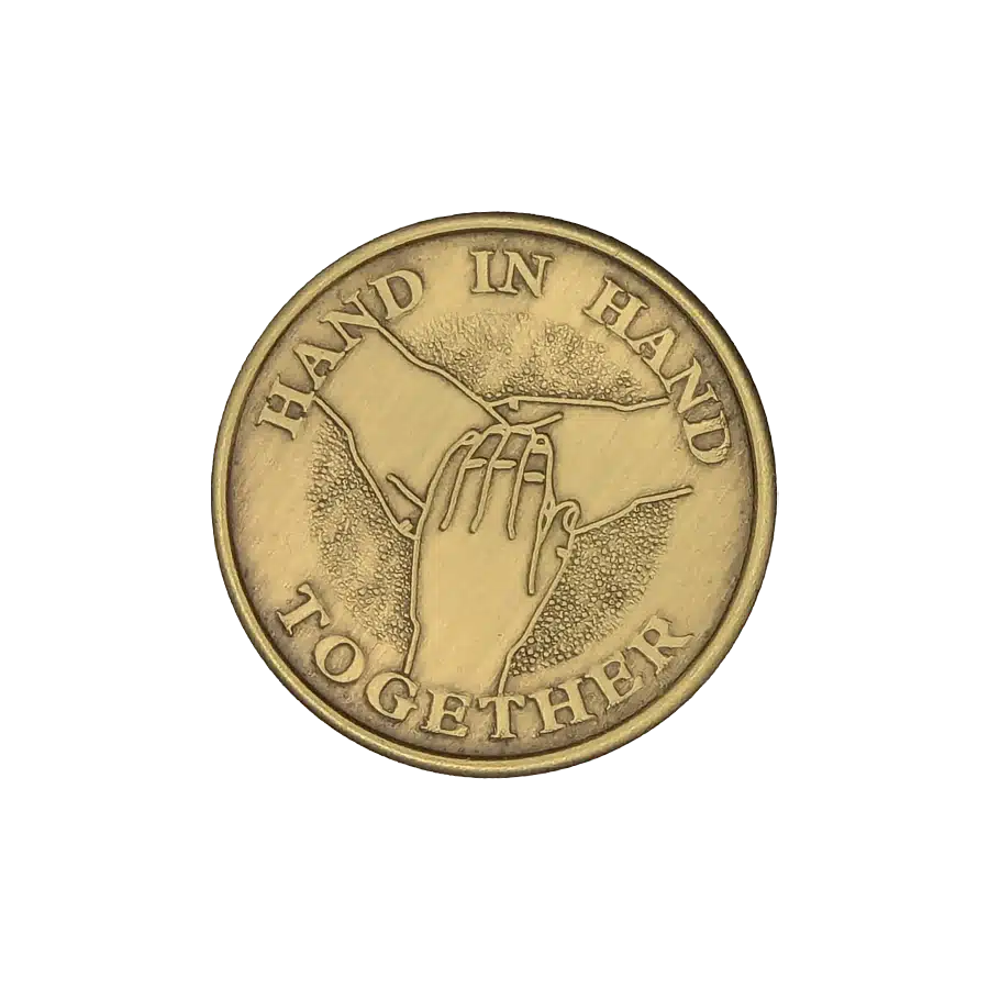 Hand In Hand Affirmation Coin
