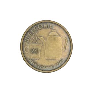 Coffee Pot Welcome Affirmation Coin