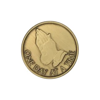 Praying Hands Affirmation Coin