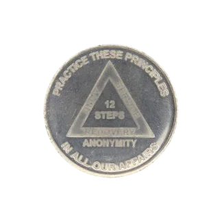 Practice these principles 12 Steps Affirmation Chip