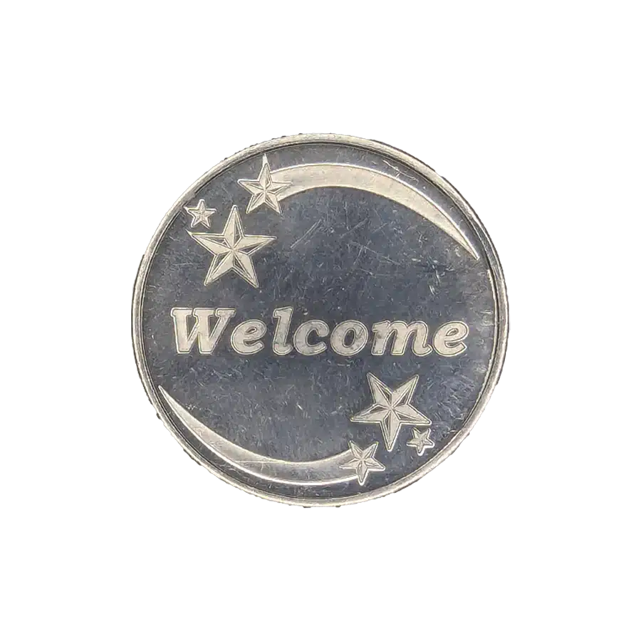 Welcome Keep Coming Back Affirmation Chip