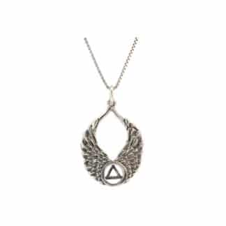 Sterling Silver AA Angel Wings Necklace