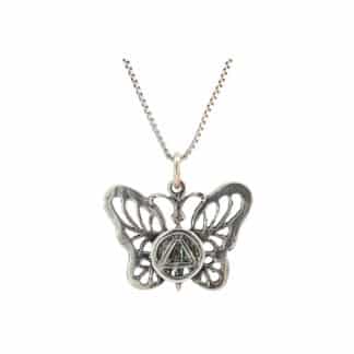 Sterling Silver AA Butterfly Necklace