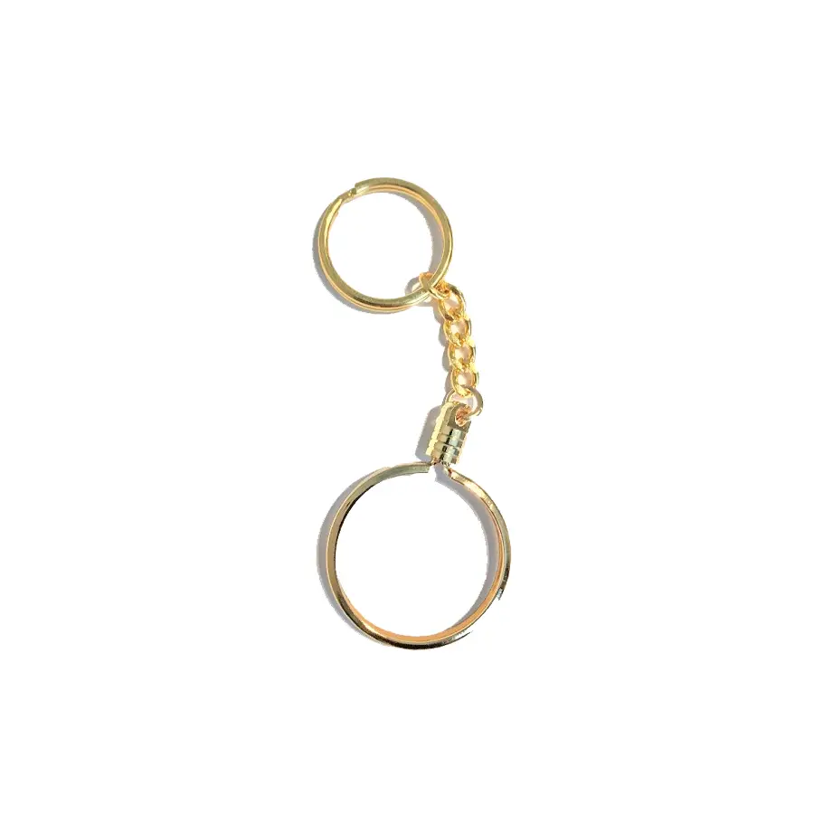**Gold Effect Medallion Bezel Keyring**: Compact, sturdy medallion holder—easy to update, perfect for celebrating recovery milestones with style and ease.