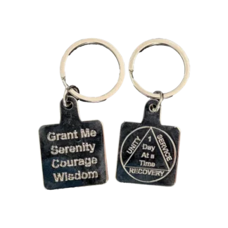 AA Silver keyrings