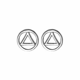AA Circle triangle studs